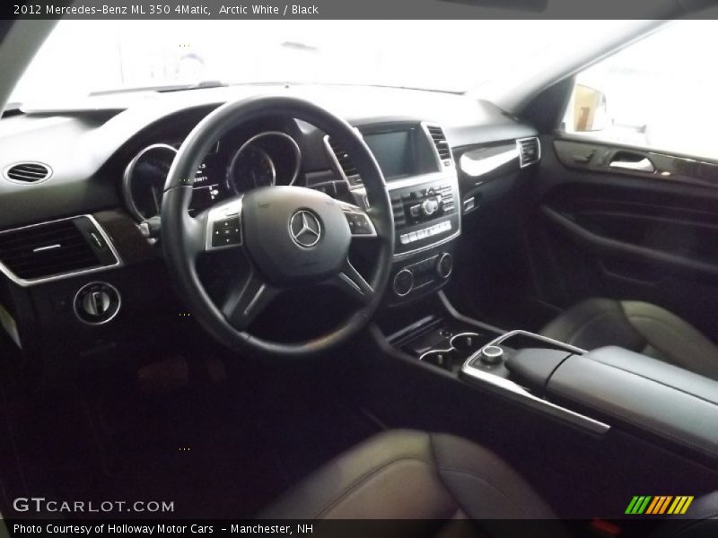 Arctic White / Black 2012 Mercedes-Benz ML 350 4Matic