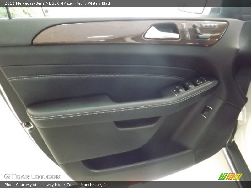 Arctic White / Black 2012 Mercedes-Benz ML 350 4Matic