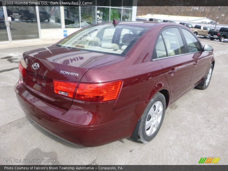 Dark Cherry Red / Camel 2009 Hyundai Sonata GLS