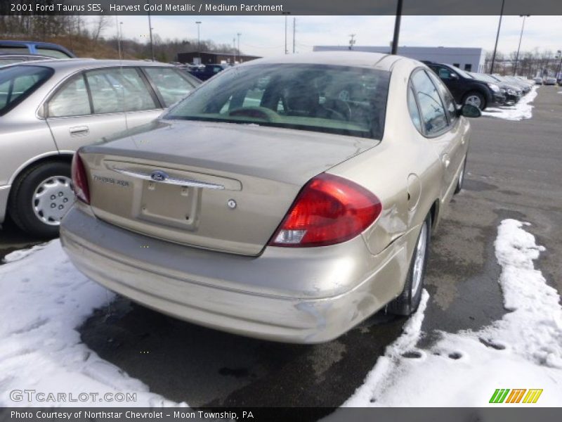 Harvest Gold Metallic / Medium Parchment 2001 Ford Taurus SES