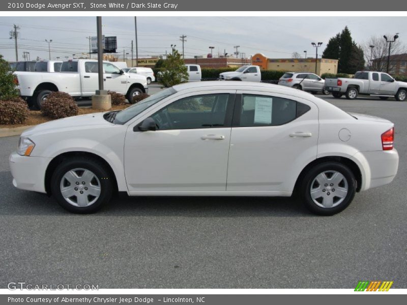 Stone White / Dark Slate Gray 2010 Dodge Avenger SXT