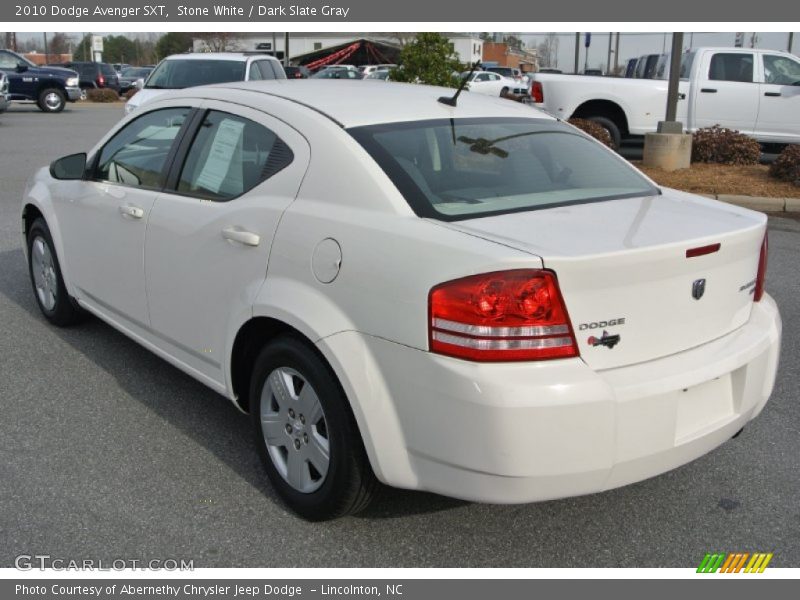 Stone White / Dark Slate Gray 2010 Dodge Avenger SXT