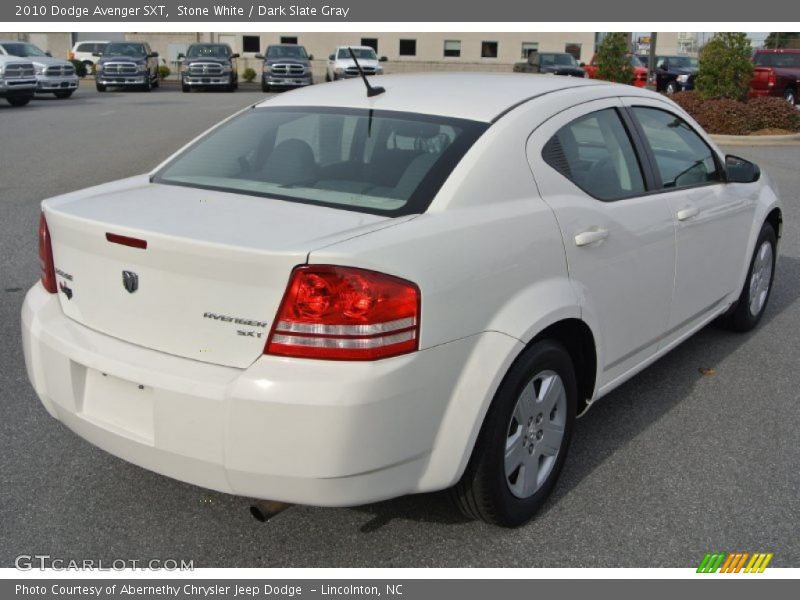 Stone White / Dark Slate Gray 2010 Dodge Avenger SXT