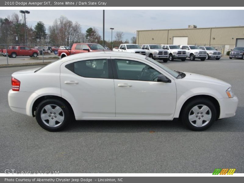 Stone White / Dark Slate Gray 2010 Dodge Avenger SXT