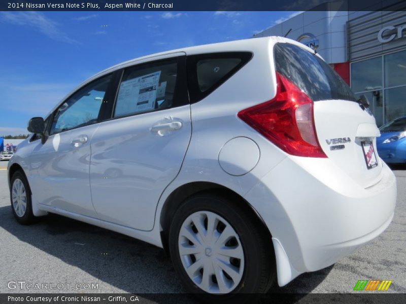 Aspen White / Charcoal 2014 Nissan Versa Note S Plus