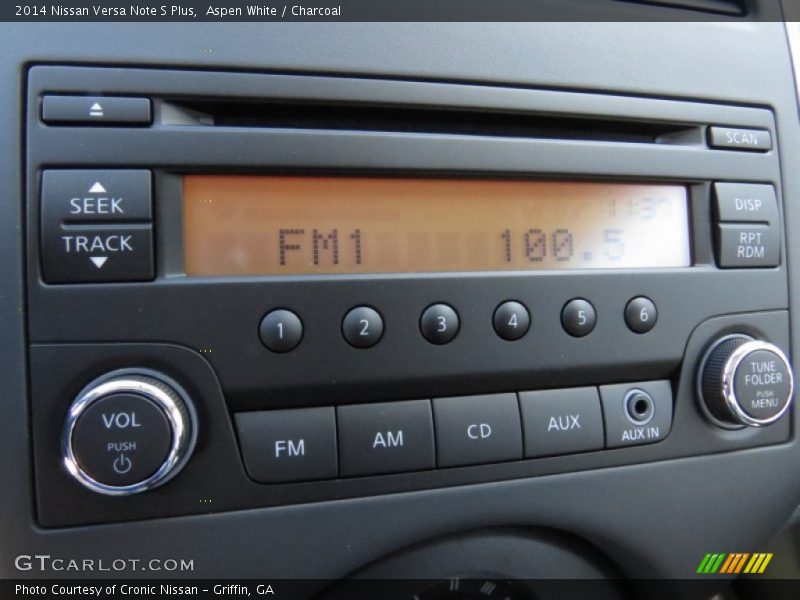 Aspen White / Charcoal 2014 Nissan Versa Note S Plus