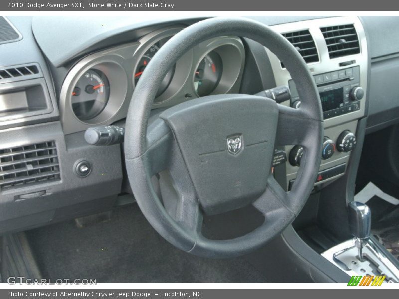 Stone White / Dark Slate Gray 2010 Dodge Avenger SXT