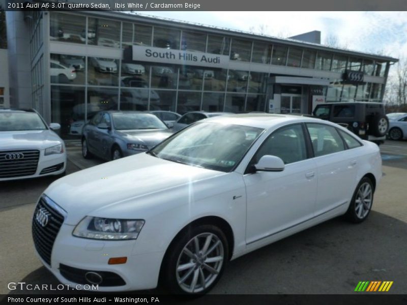 Ibis White / Cardamom Beige 2011 Audi A6 3.0T quattro Sedan