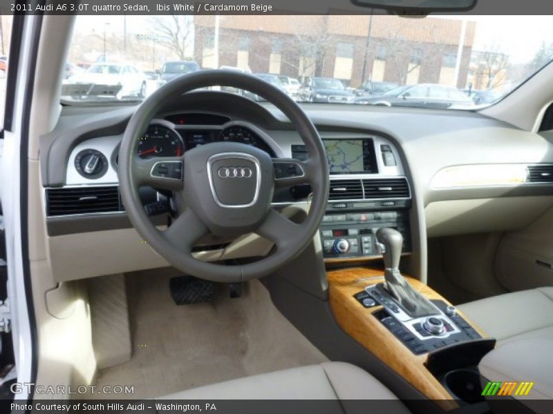 Ibis White / Cardamom Beige 2011 Audi A6 3.0T quattro Sedan