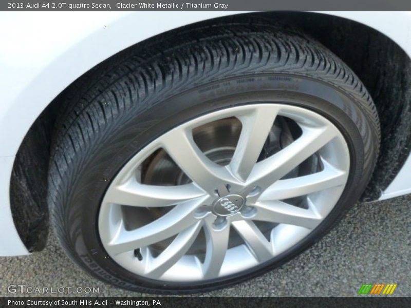 Glacier White Metallic / Titanium Gray 2013 Audi A4 2.0T quattro Sedan