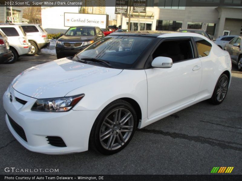 Super White / Dark Charcoal 2012 Scion tC