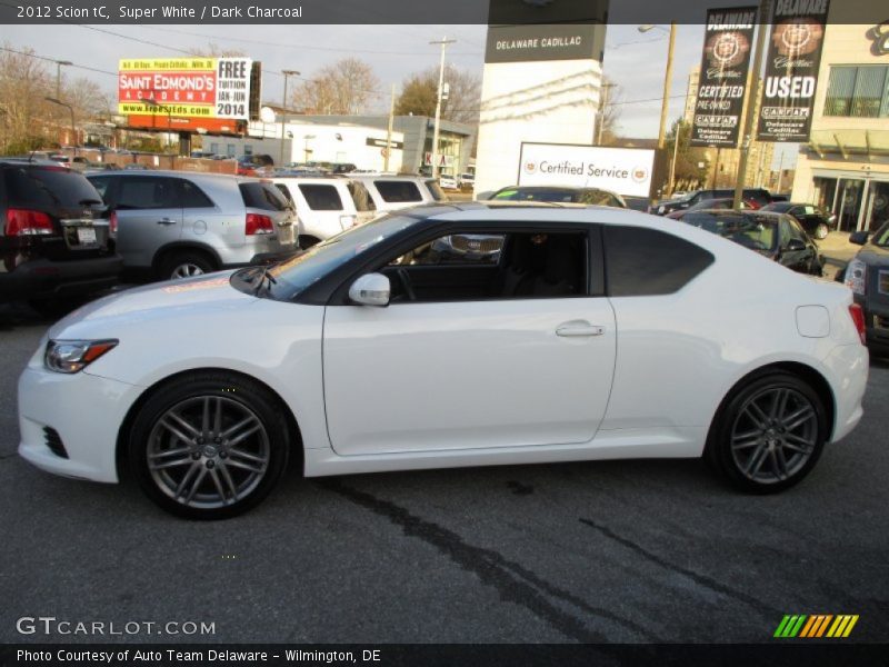 Super White / Dark Charcoal 2012 Scion tC