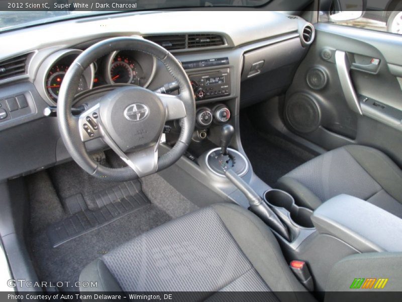 Super White / Dark Charcoal 2012 Scion tC