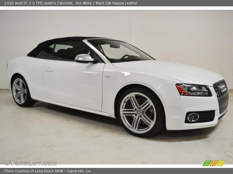 Ibis White / Black Silk Nappa Leather 2010 Audi S5 3.0 TFSI quattro Cabriolet