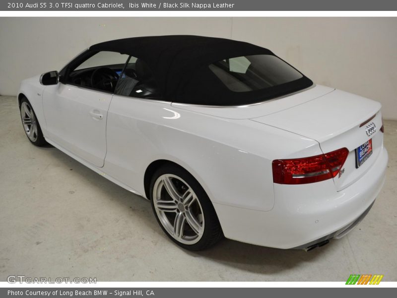 Ibis White / Black Silk Nappa Leather 2010 Audi S5 3.0 TFSI quattro Cabriolet