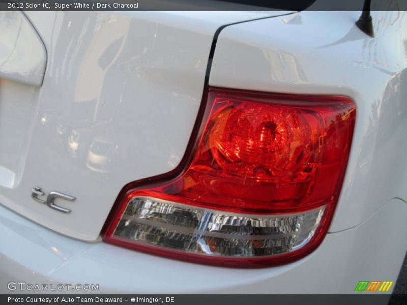 Super White / Dark Charcoal 2012 Scion tC