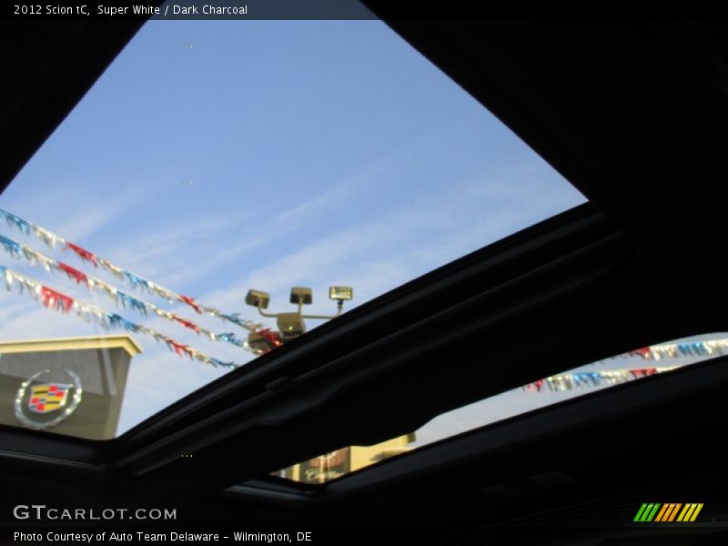 Super White / Dark Charcoal 2012 Scion tC