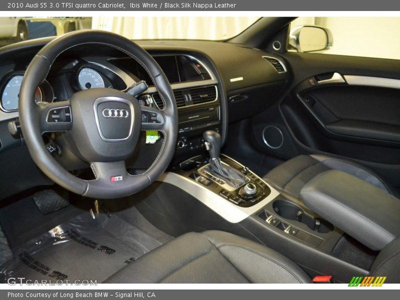 Ibis White / Black Silk Nappa Leather 2010 Audi S5 3.0 TFSI quattro Cabriolet