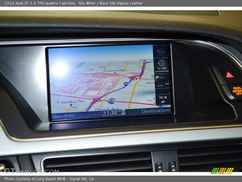 Ibis White / Black Silk Nappa Leather 2010 Audi S5 3.0 TFSI quattro Cabriolet