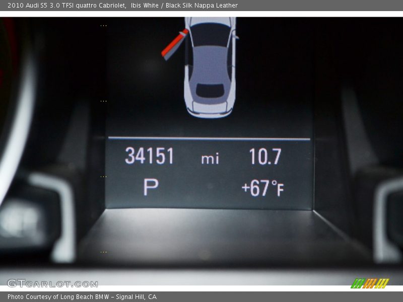 Ibis White / Black Silk Nappa Leather 2010 Audi S5 3.0 TFSI quattro Cabriolet