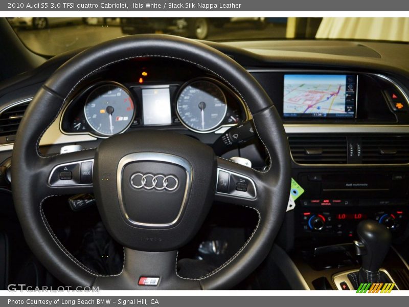 Ibis White / Black Silk Nappa Leather 2010 Audi S5 3.0 TFSI quattro Cabriolet