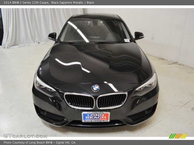 Black Sapphire Metallic / Black 2014 BMW 2 Series 228i Coupe