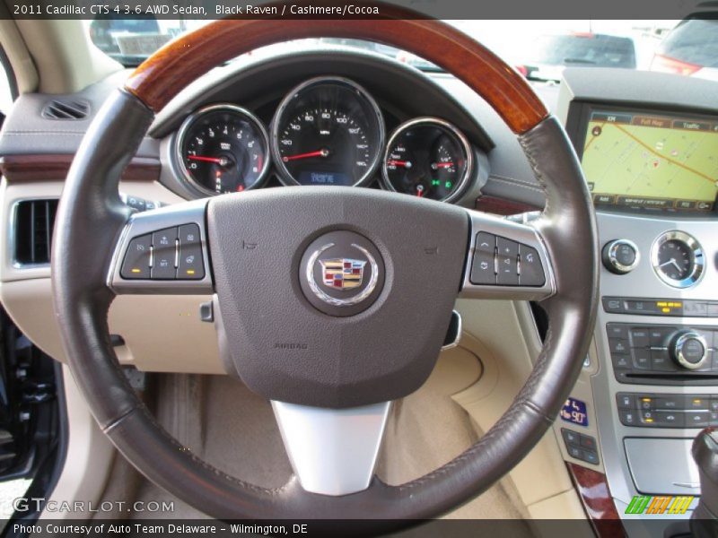 Black Raven / Cashmere/Cocoa 2011 Cadillac CTS 4 3.6 AWD Sedan