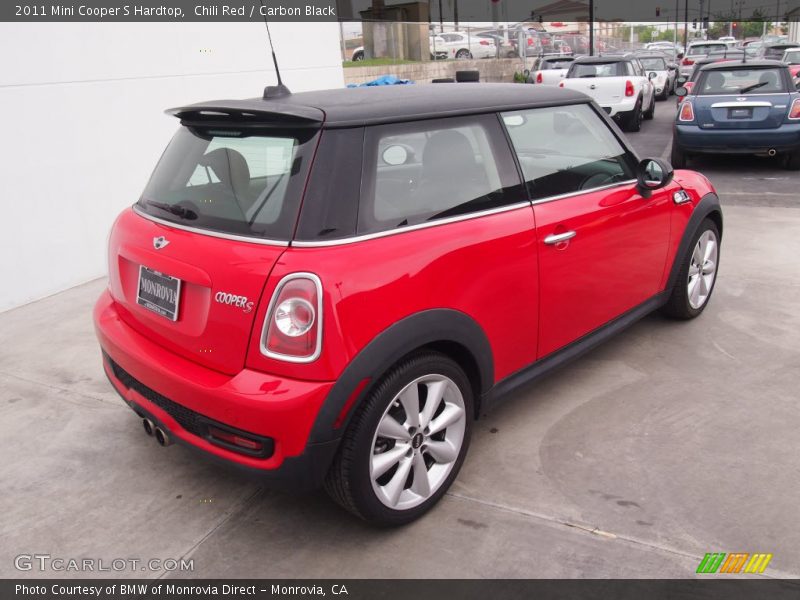 Chili Red / Carbon Black 2011 Mini Cooper S Hardtop