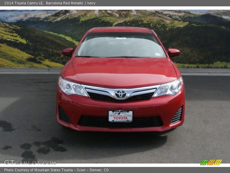 Barcelona Red Metallic / Ivory 2014 Toyota Camry LE