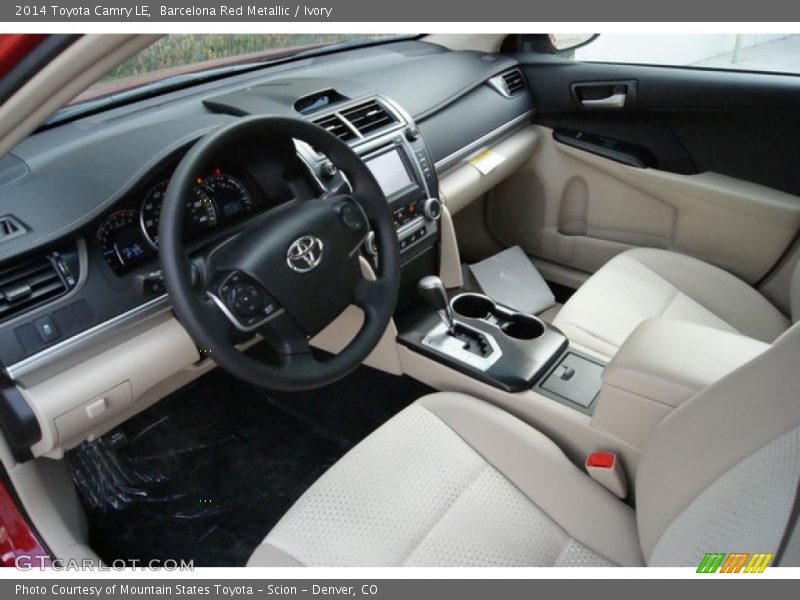 Barcelona Red Metallic / Ivory 2014 Toyota Camry LE