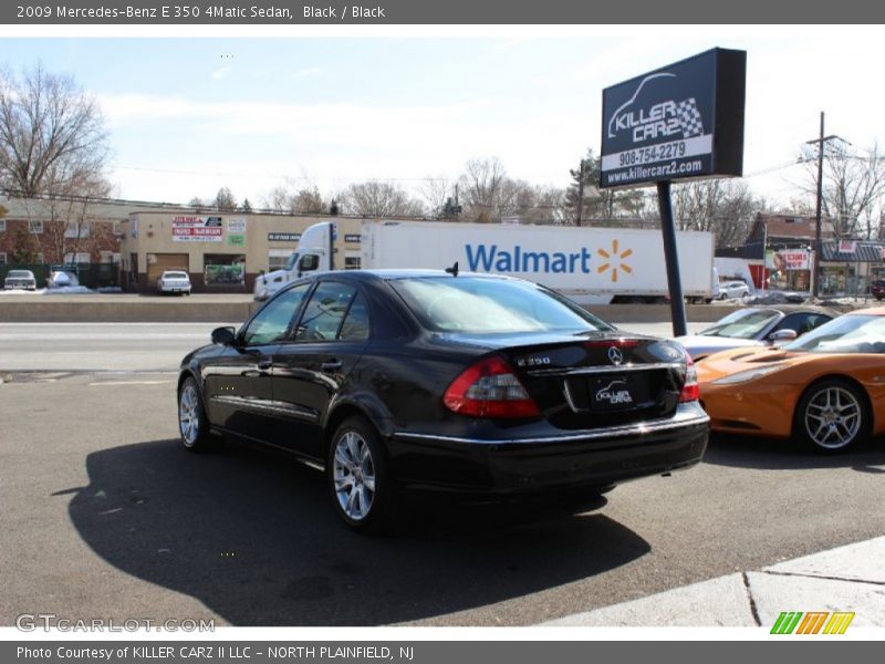 Black / Black 2009 Mercedes-Benz E 350 4Matic Sedan