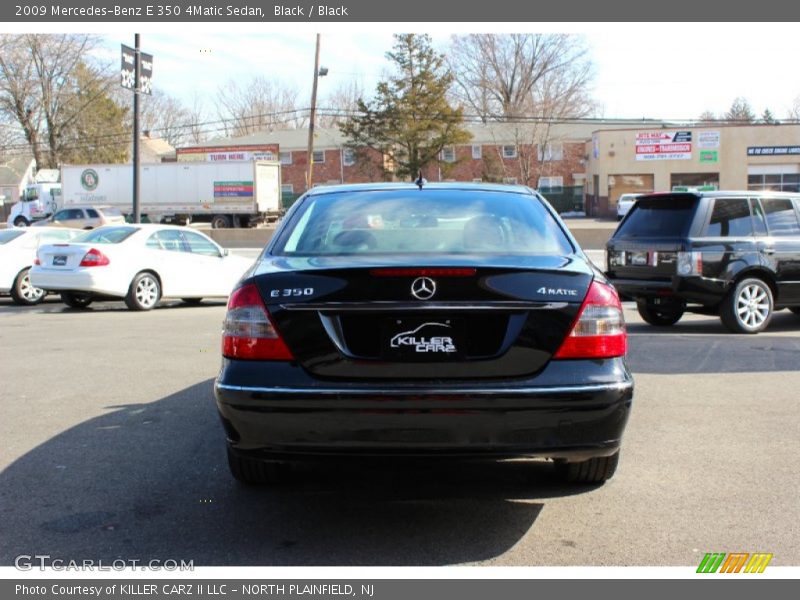 Black / Black 2009 Mercedes-Benz E 350 4Matic Sedan
