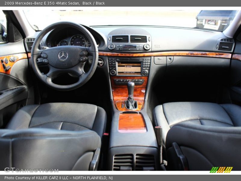 Black / Black 2009 Mercedes-Benz E 350 4Matic Sedan