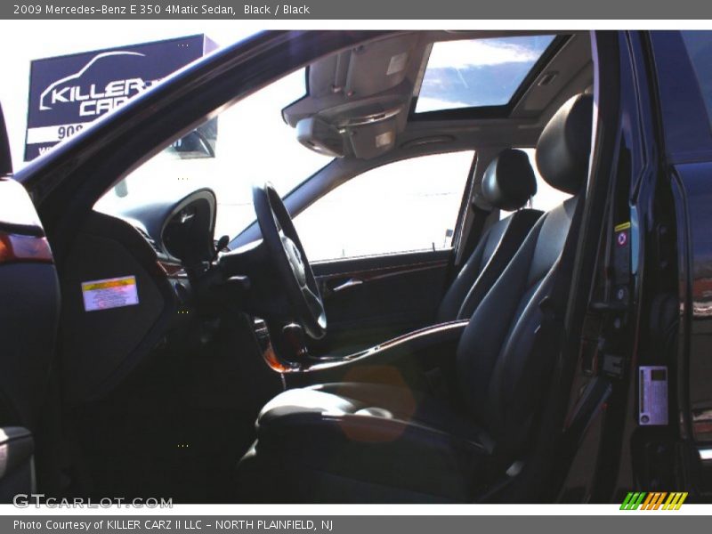 Black / Black 2009 Mercedes-Benz E 350 4Matic Sedan
