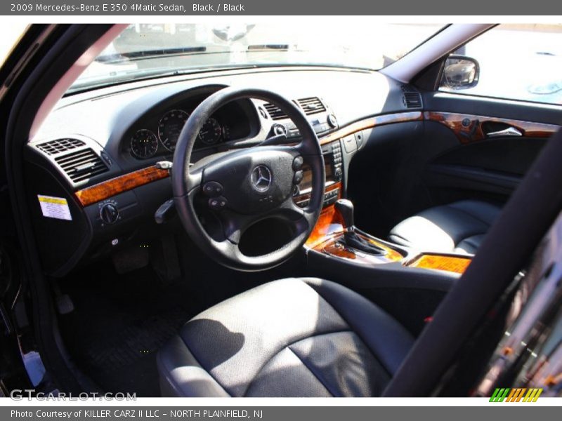 Black / Black 2009 Mercedes-Benz E 350 4Matic Sedan