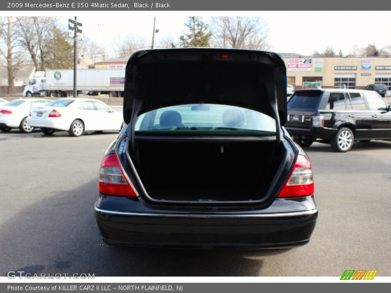 Black / Black 2009 Mercedes-Benz E 350 4Matic Sedan