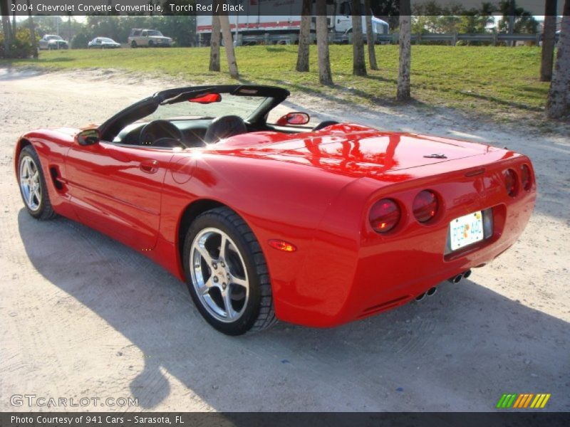 Torch Red / Black 2004 Chevrolet Corvette Convertible