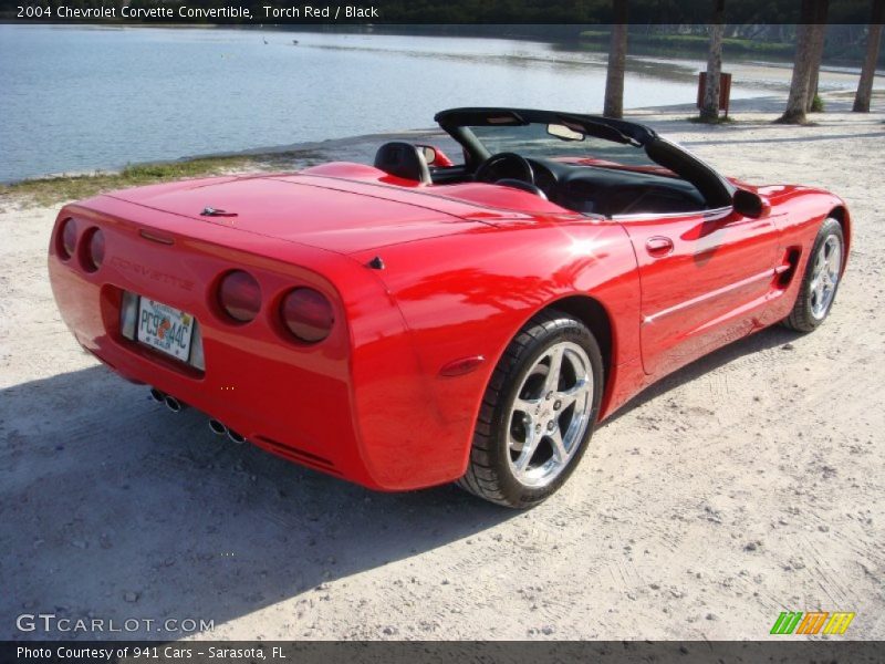 Torch Red / Black 2004 Chevrolet Corvette Convertible