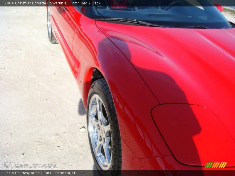 Torch Red / Black 2004 Chevrolet Corvette Convertible