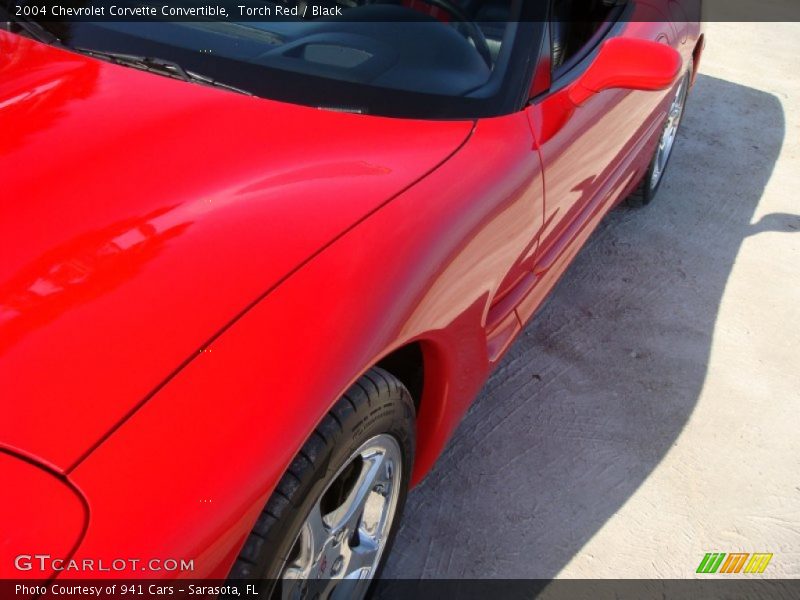 Torch Red / Black 2004 Chevrolet Corvette Convertible