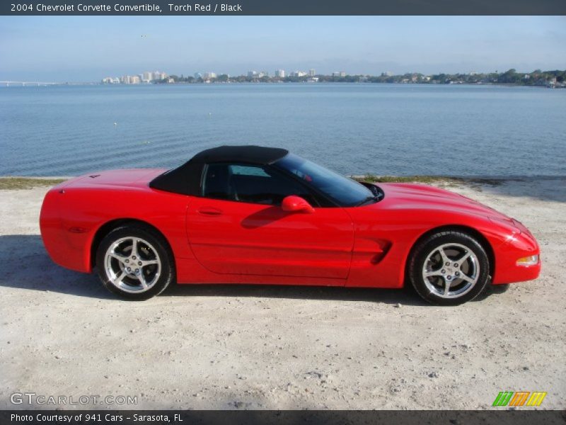 Torch Red / Black 2004 Chevrolet Corvette Convertible