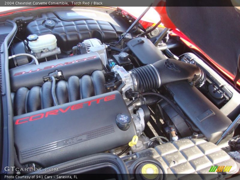 Torch Red / Black 2004 Chevrolet Corvette Convertible
