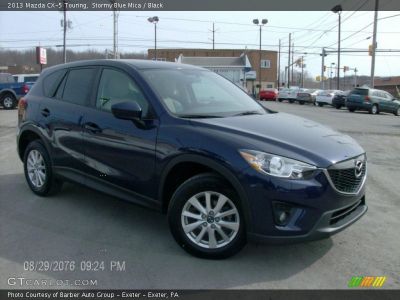 Stormy Blue Mica / Black 2013 Mazda CX-5 Touring