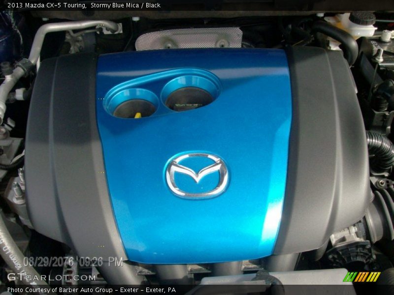Stormy Blue Mica / Black 2013 Mazda CX-5 Touring