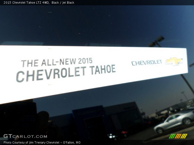 Info Tag of 2015 Tahoe LTZ 4WD