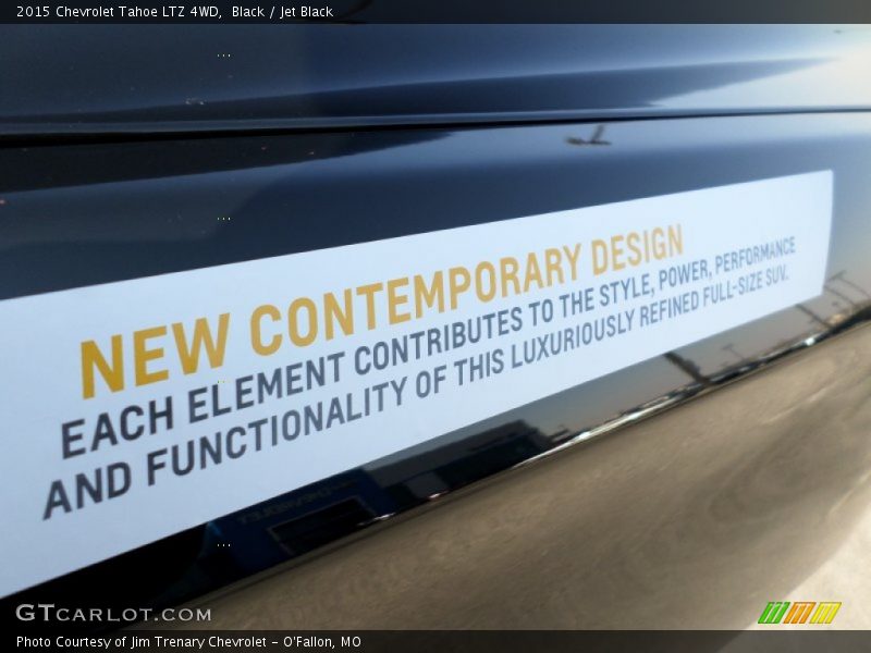 Info Tag of 2015 Tahoe LTZ 4WD