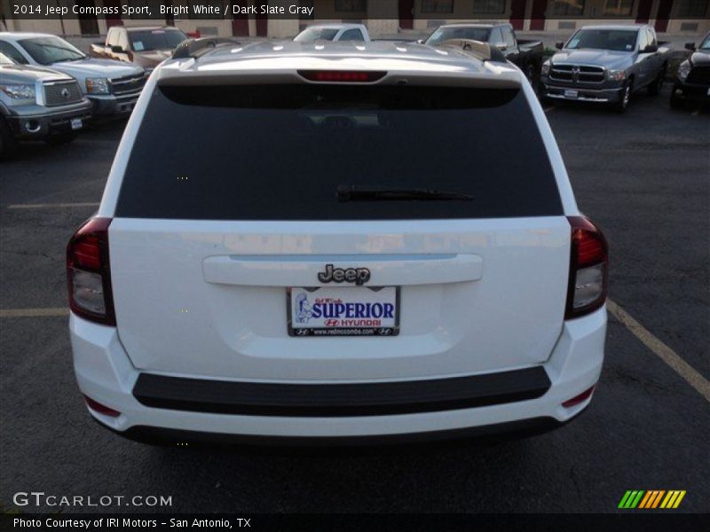 Bright White / Dark Slate Gray 2014 Jeep Compass Sport