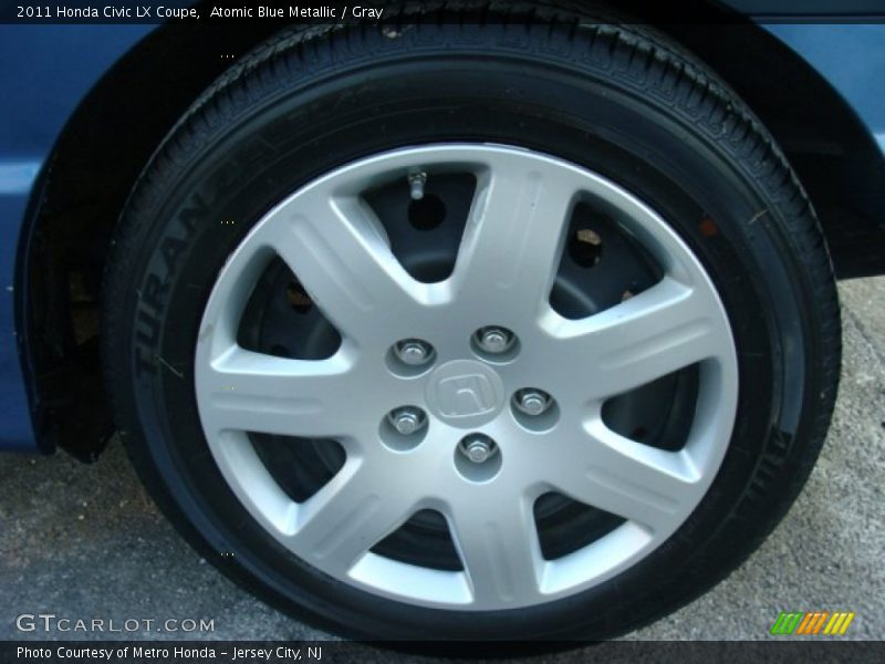 Atomic Blue Metallic / Gray 2011 Honda Civic LX Coupe