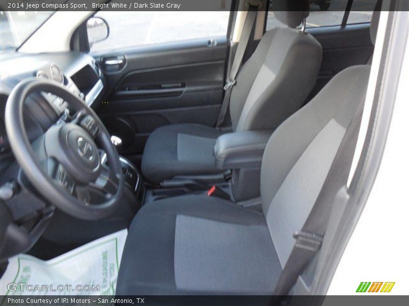 Bright White / Dark Slate Gray 2014 Jeep Compass Sport