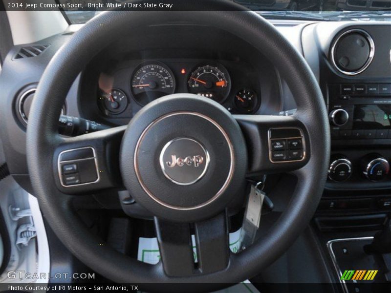 Bright White / Dark Slate Gray 2014 Jeep Compass Sport